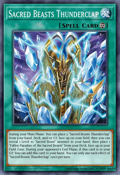 Sacred Beasts Thunderclap, Chaos Origins CORI-EN049