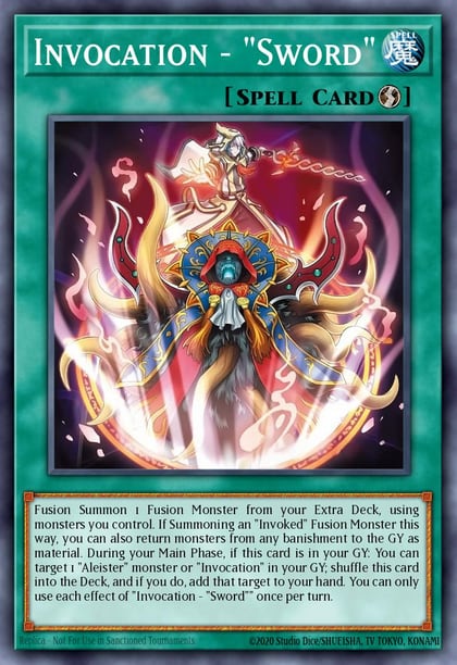 Invocation - "Sword" (Starlight Rare), Chaos Origins CORI-EN053