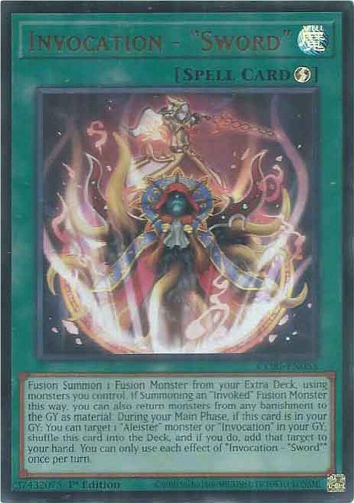 Invocation - "Sword", Chaos Origins CORI-EN053