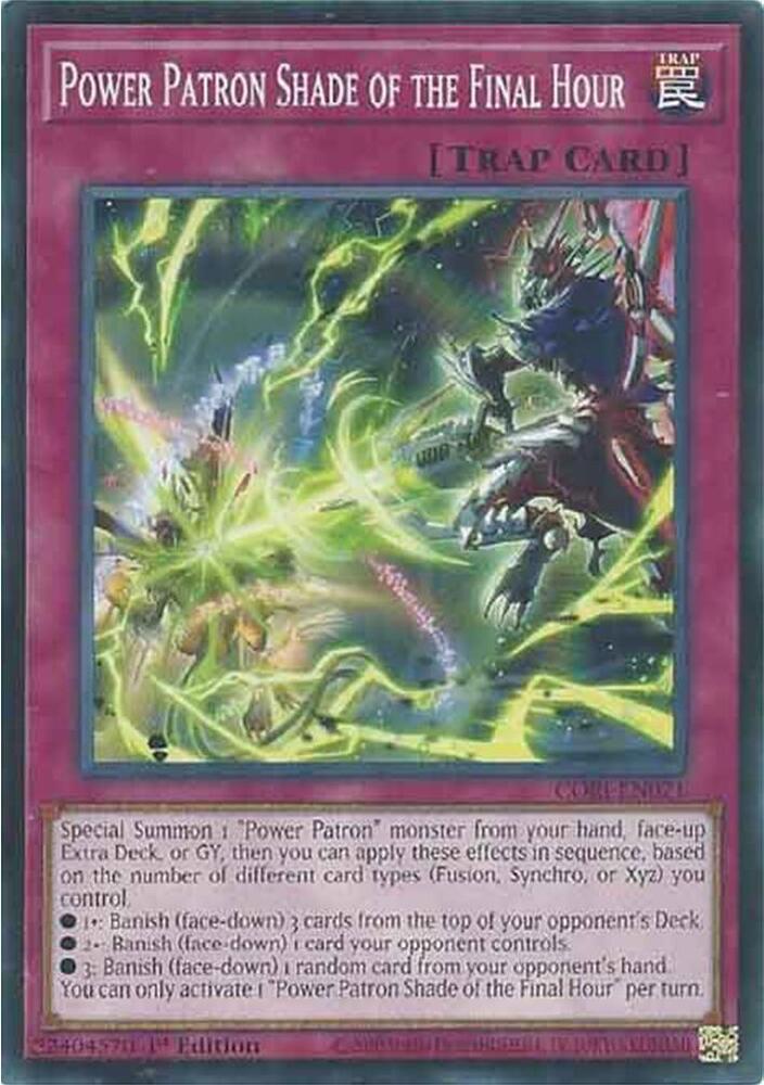 Power Patron Shade of the Final Hour, Chaos Origins CORI-EN071