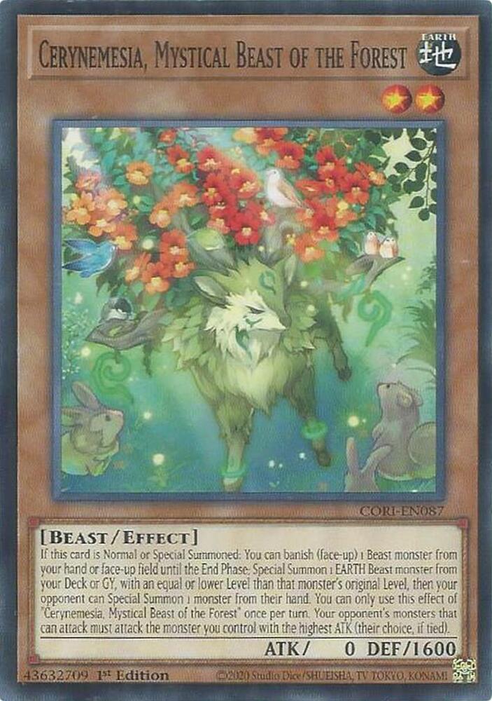 Cerynemesia, Mystical Beast of the Forest, Chaos Origins CORI-EN087