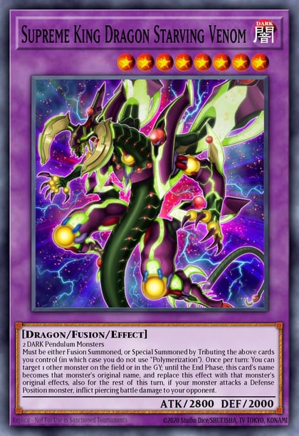 Supreme King Dragon Starving Venom, Code of the Duelist COTD-EN038