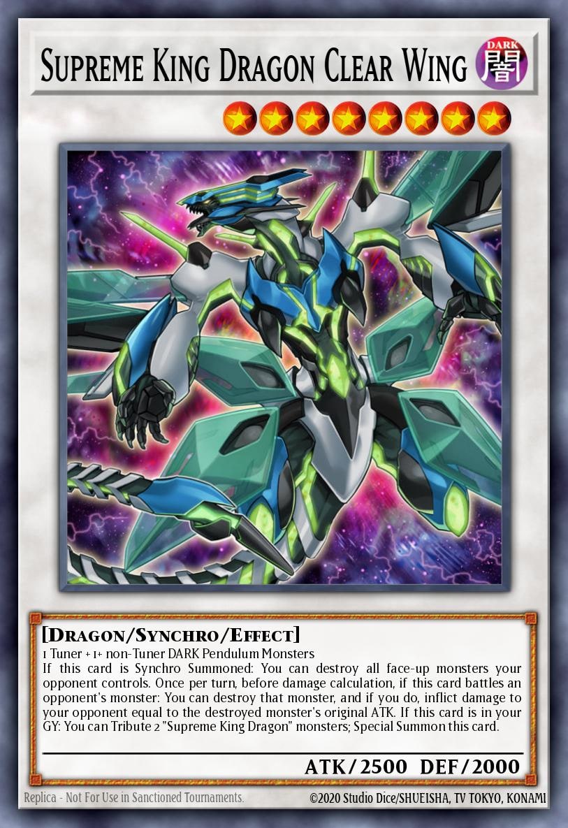 Supreme King Dragon Clear Wing, Code of the Duelist COTD-EN039