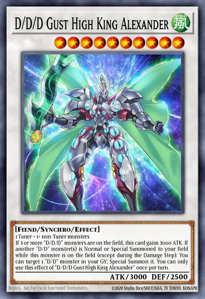 D/D/D Gust High King Alexander, Code of the Duelist COTD-EN040