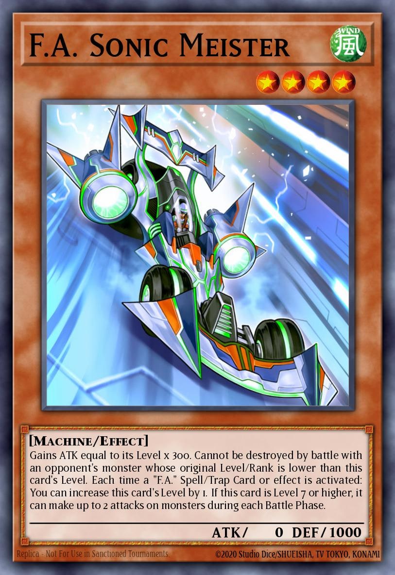F.A. Sonic Meister, Code of the Duelist COTD-EN086