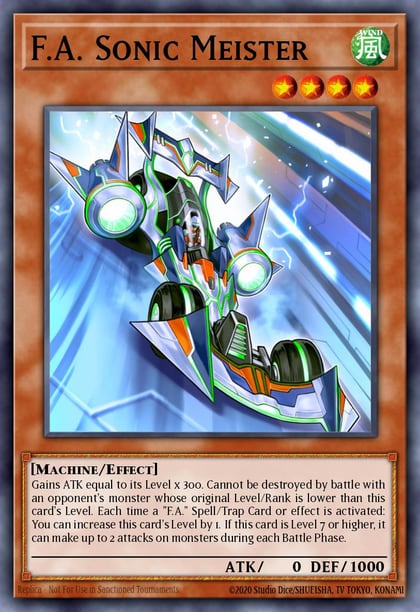 F.A. Sonic Meister, Code of the Duelist COTD-EN086