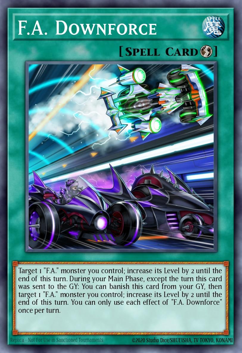 F.A. Downforce, Code of the Duelist COTD-EN089