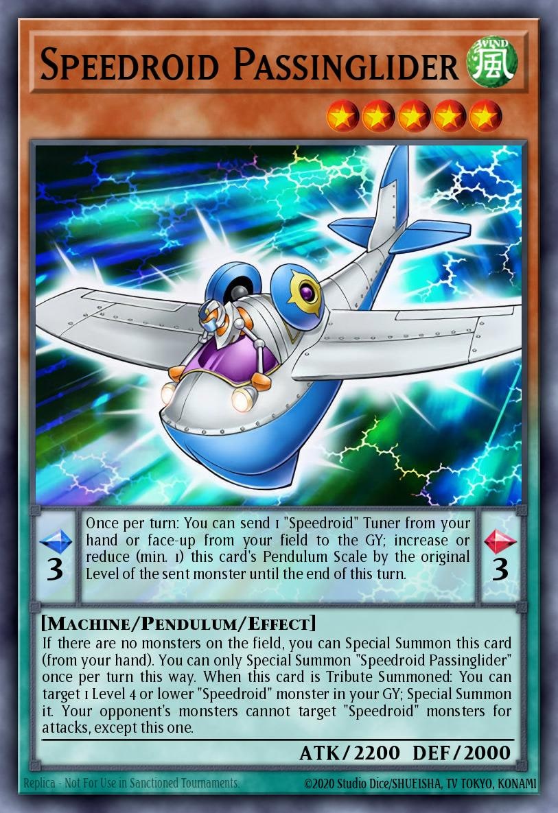 Speedroid Passinglider, Code of the Duelist COTD-EN098