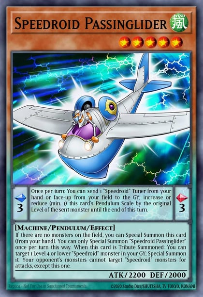 Speedroid Passinglider, Code of the Duelist COTD-EN098
