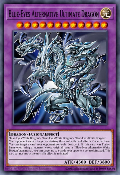 Blue-Eyes Alternative Ultimate Dragon, 2019 Gold Sarcophagus Tin TN19-EN001
