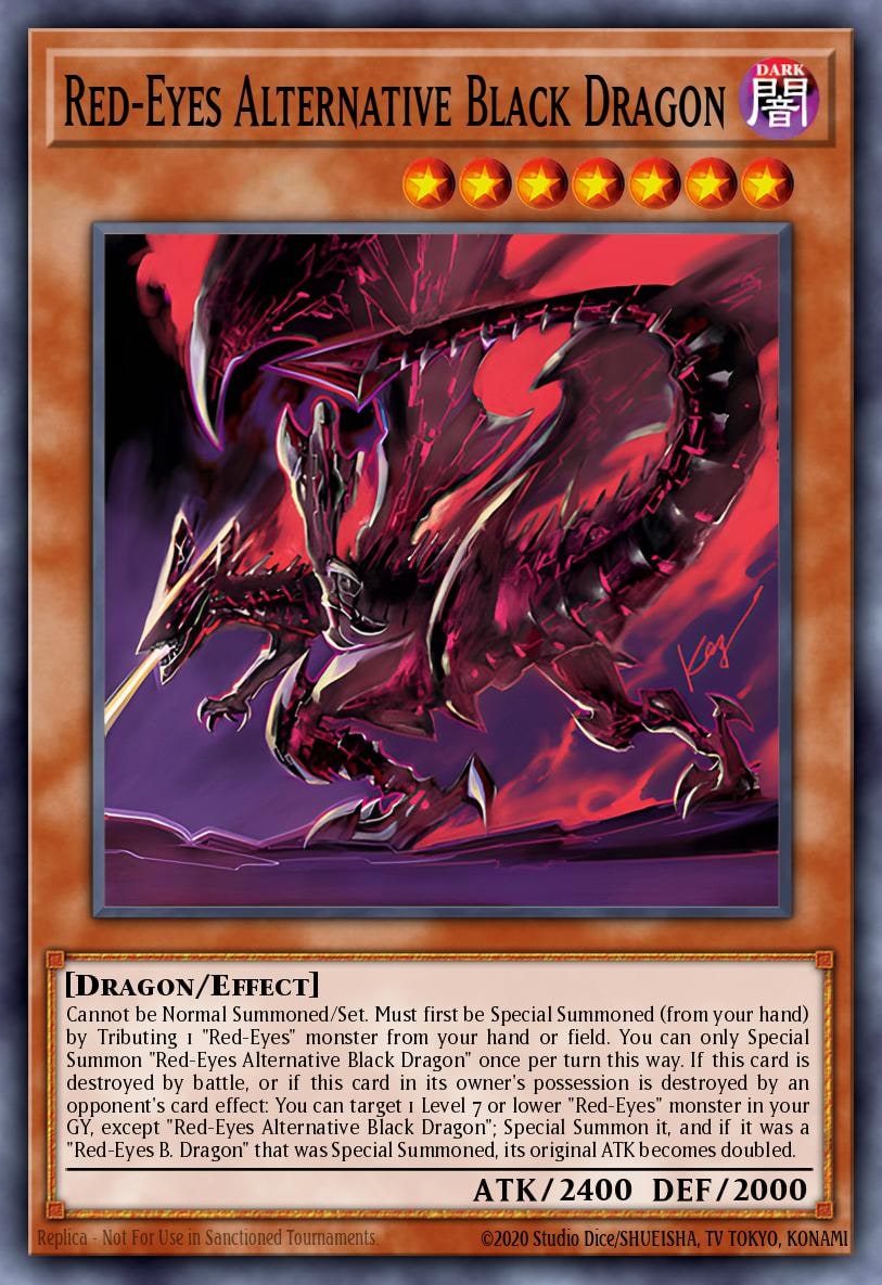 Red-Eyes Alternative Black Dragon, 2019 Gold Sarcophagus Tin TN19-EN005