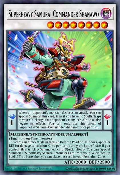 Superheavy Samurai Commander Shanawo, Cyberstorm Access CYAC-EN040