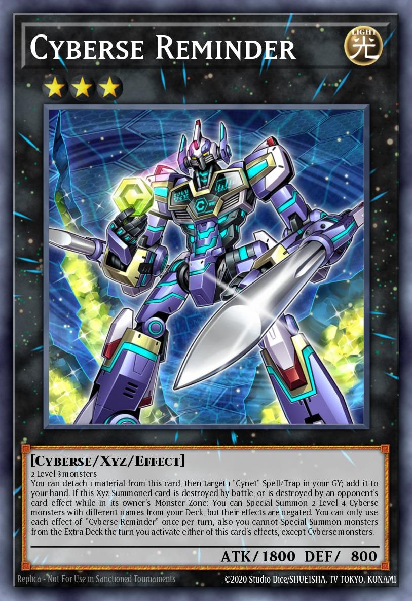 Cyberse Reminder, Dark Neostorm DANE-EN040