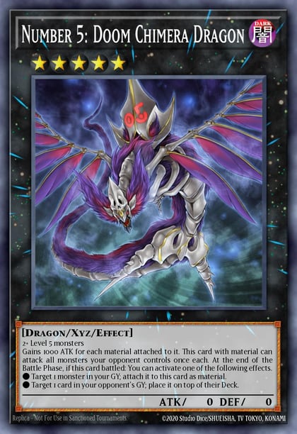 Number 5: Doom Chimera Dragon, Dark Neostorm DANE-EN092