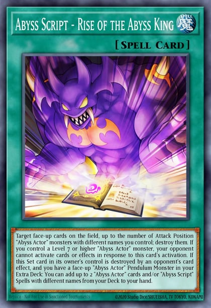 Abyss Script - Rise of the Abyss King, Destiny Soldiers DESO-EN027
