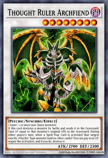 Thought Ruler Archfiend (Red), Duelist League Promo DL11-EN014