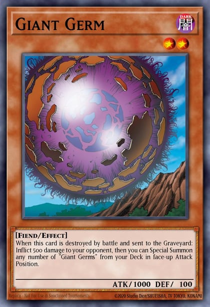 Giant Germ (Blue), Duelist League Promo DL12-EN003