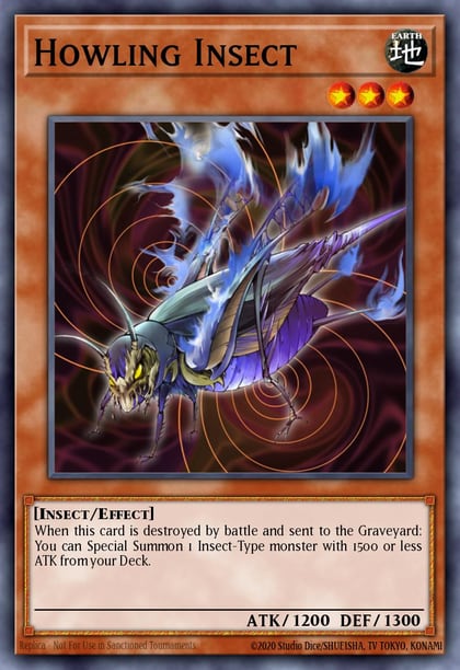 Howling Insect (Blue), Duelist League Promo DL13-EN007