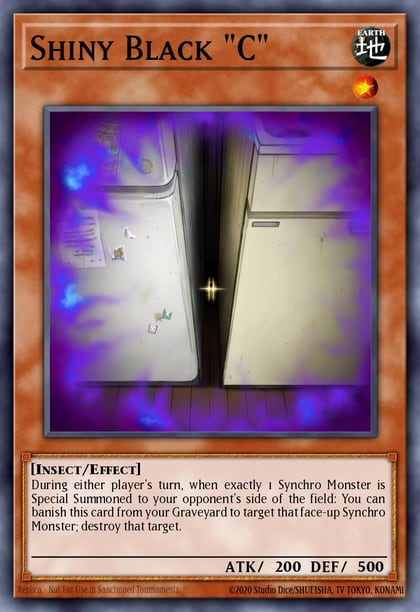 Shiny Black "C" (Purple), Duelist League Promo DL14-EN007