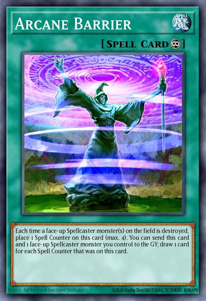 Arcane Barrier (Blue), Duelist League Promo DL14-EN014