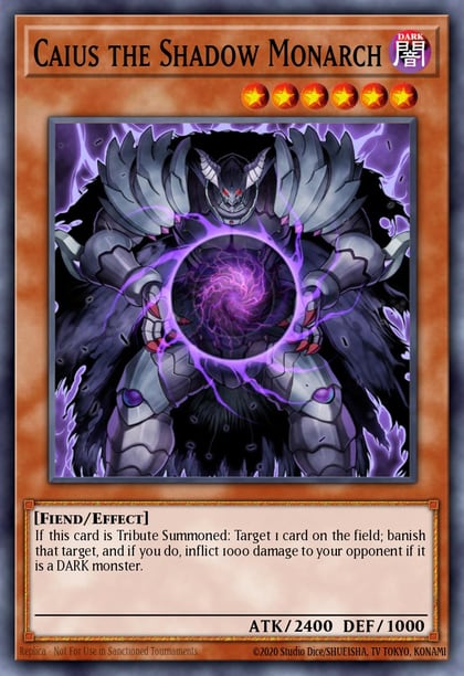 Caius the Shadow Monarch (Green), Duelist League Promo DL15-EN006