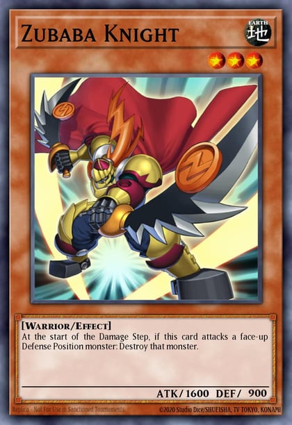 Zubaba Knight (Blue), Duelist League Promo DL15-EN008