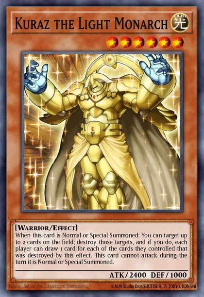 Kuraz the Light Monarch (Blue), Duelist League Promo DL16-EN004
