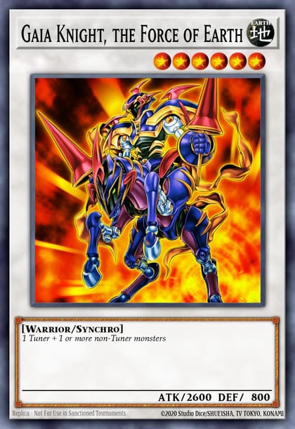 Gaia Knight, the Force of Earth (Blue), Duelist League Promo DL17-EN011
