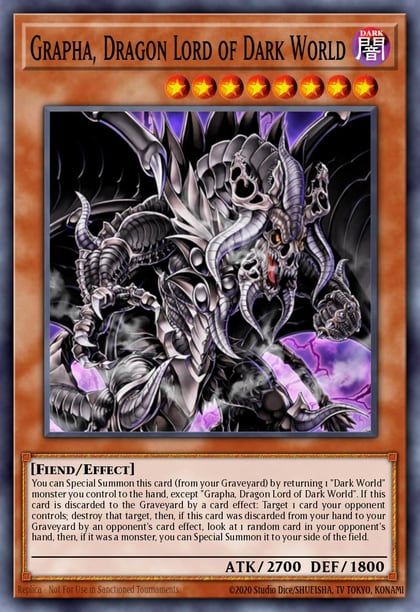 Grapha, Dragon Lord of Dark World (Red), Duelist League Promo DL18-EN006