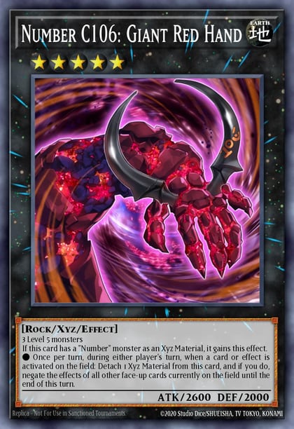 Number C106: Giant Red Hand, Dragons of Legend: The Complete Series DLCS-EN051