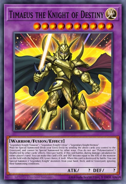 Timaeus the Knight of Destiny, Dragons of Legend: The Complete Series DLCS-EN054