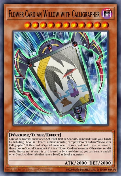 Flower Cardian Willow with Calligrapher, Dragons of Legend: The Complete Series DLCS-EN133