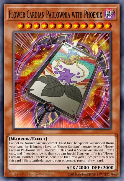 Flower Cardian Paulownia with Phoenix, Dragons of Legend: The Complete Series DLCS-EN134