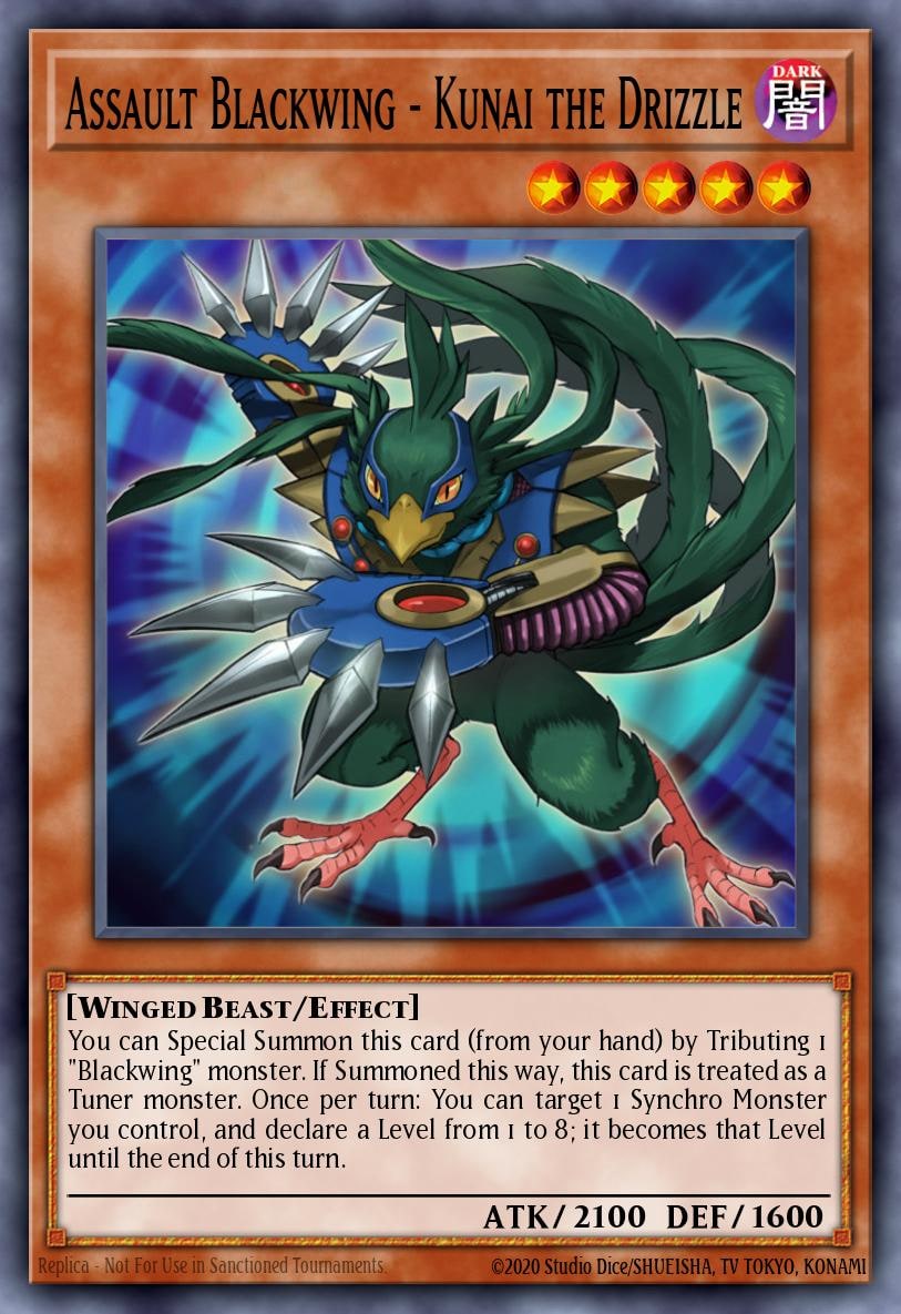 Assault Blackwing - Kunai the Drizzle, Dimension of Chaos DOCS-EN018