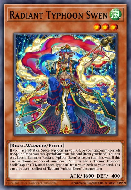 Radiant Typhoon Swen (Starlight Rare), Doom of Dimensions DOOD-EN014