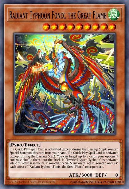 Radiant Typhoon Fonix, the Great Flame (Starlight Rare), Doom of Dimensions DOOD-EN017