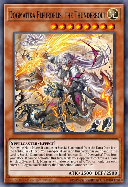 Dogmatika Fleurdelis, the Thunderbolt (Starlight Rare), Doom of Dimensions DOOD-EN026