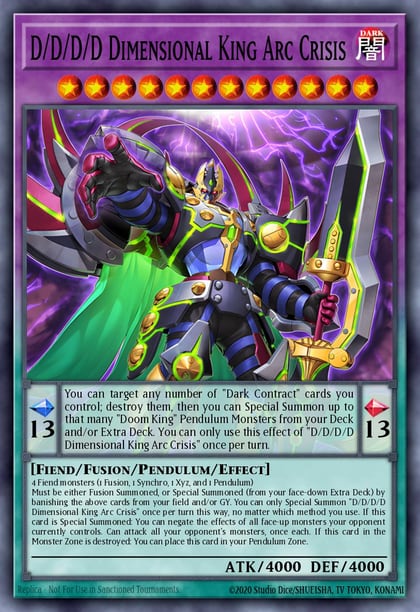 D/D/D/D Dimensional King Arc Crisis (Starlight Rare), Doom of Dimensions DOOD-EN035