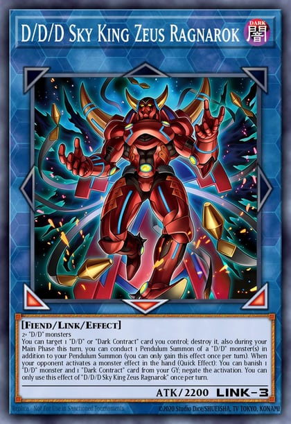 D/D/D Sky King Zeus Ragnarok (Starlight Rare), Doom of Dimensions DOOD-EN049