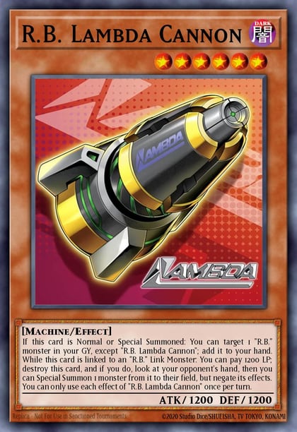 R.B. Lambda Cannon (Starlight Rare), Doom of Dimensions DOOD-EN090