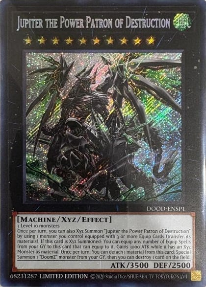 Jupiter the Power Patron of Destruction (SR) (DOOD-ENSP1), Doom of Dimensions DOOD-ENSP1