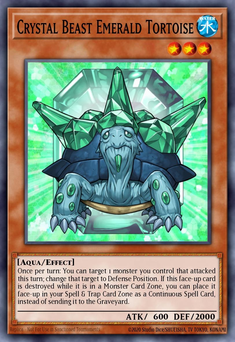 Crystal Beast Emerald Tortoise, Duelist Pack 7: Jesse Anderson DP07-EN003