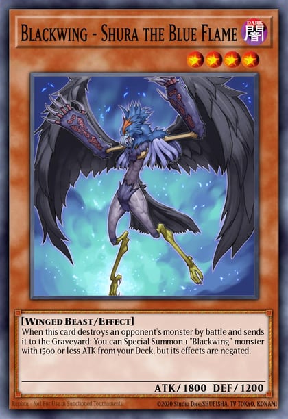 Blackwing - Shura the Blue Flame, Duelist Pack 11: Crow DP11-EN004