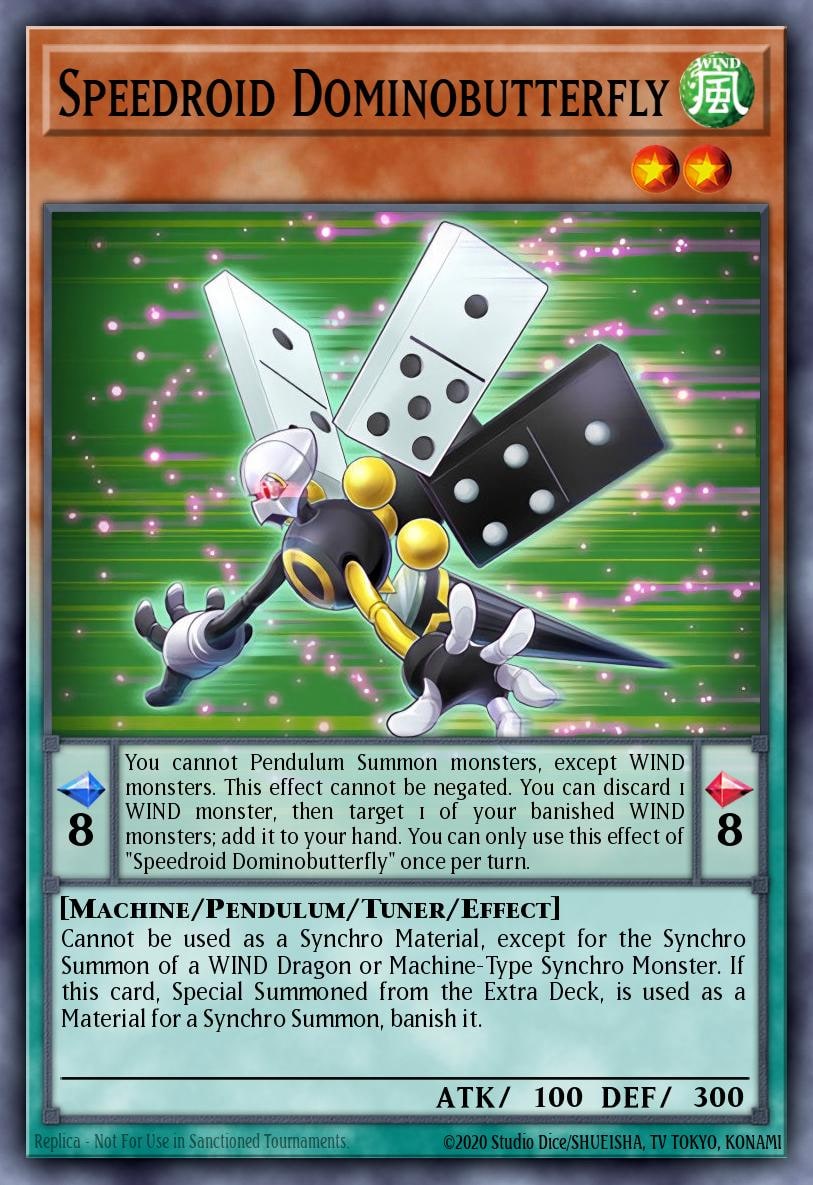 Speedroid Dominobutterfly, Duelist Pack: Dimensional Guardians DPDG-EN004