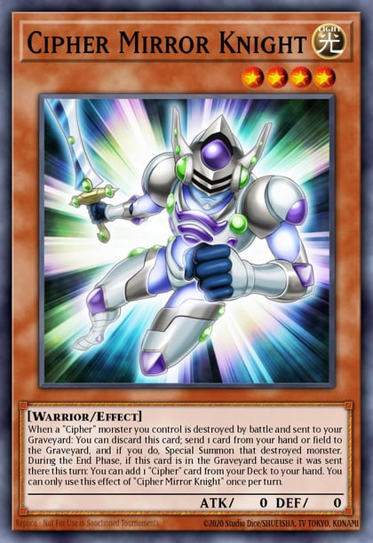 Cipher Mirror Knight, Duelist Pack: Dimensional Guardians DPDG-EN037