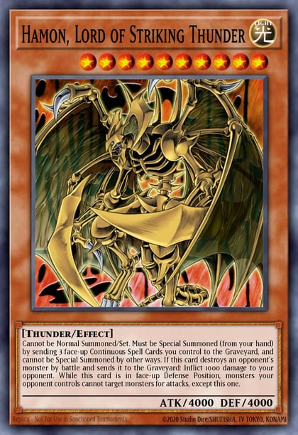 Hamon, Lord of Striking Thunder, Dark Revelation Volume 4 DR04-EN122