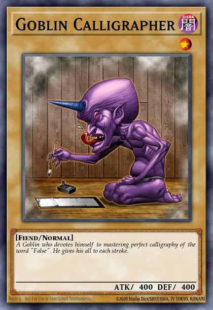 Goblin Calligrapher, Dark Revelation Volume 3 DR3-EN004
