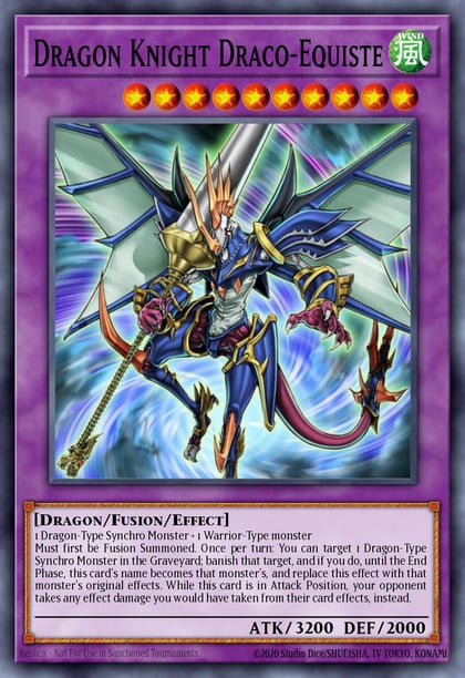 Dragon Knight Draco-Equiste (Ghost Rare), Duelist Revolution DREV-EN038