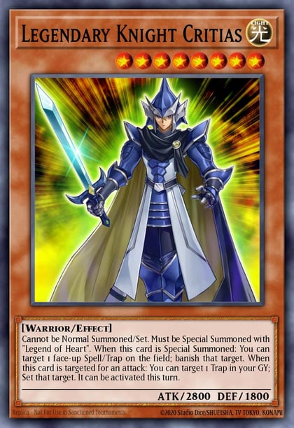 Legendary Knight Critias, Dragons of Legend 2 DRL2-EN002