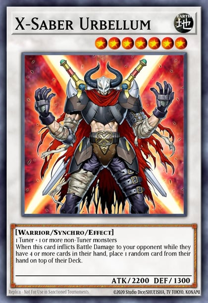 X-Saber Urbellum, Duel Terminal 1 DT01-EN034